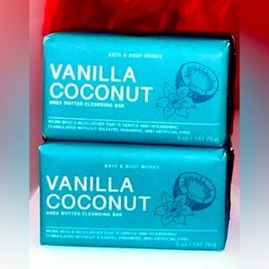 Two Brand New Bath and Body Works Vanilla Coconut Soap Bars